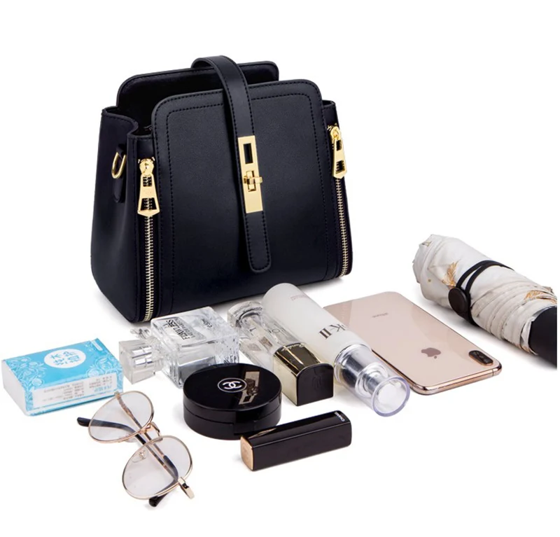 
New 2020 trendy simple bucket bag for ladies stylish one shoulder messenger bag women bags handbags 