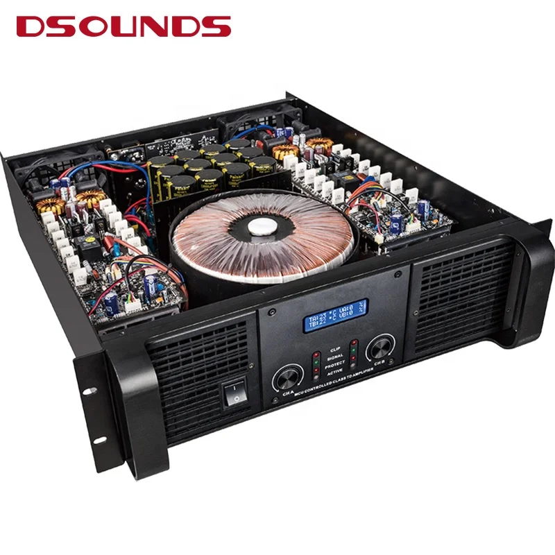 ClassTD power amplifier 2x2300W 3U outdoor amplifier professional power amplifier