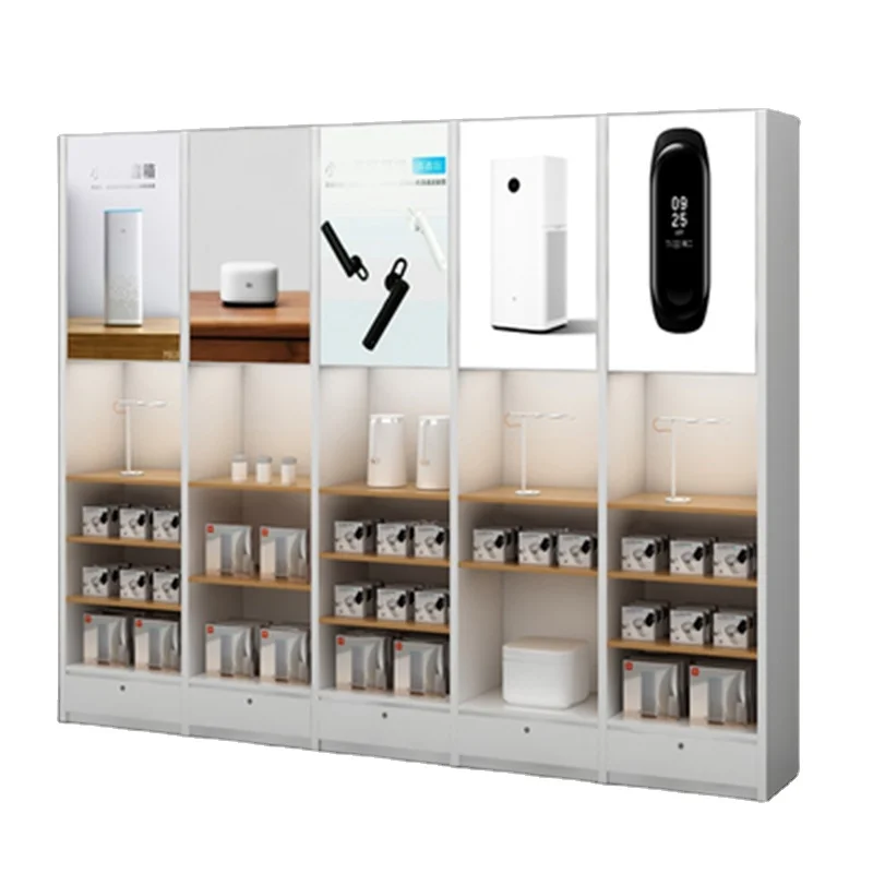 Smart Home accessories display furniture customized design display shelves for showroom