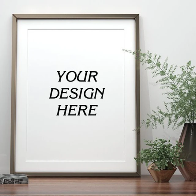 8x10 Picture Frame Mats for 5x7, 4x6 Photo, Black MDF Wood Frame for Wall and Tabletop