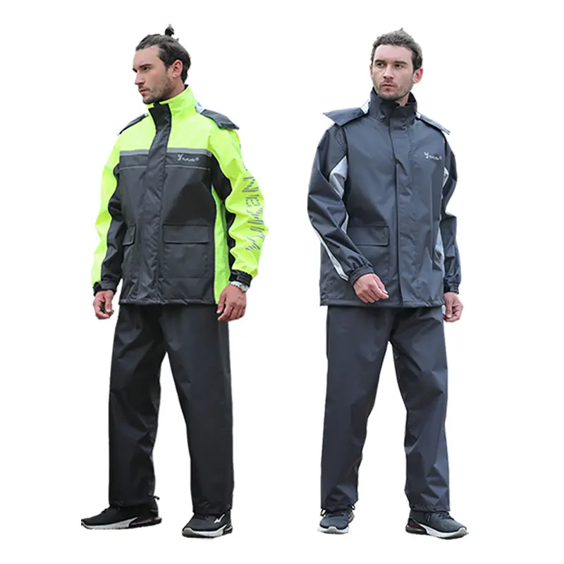 Qualified protective riding raincoat rainwear motorcycle waterproof rain jacket suit