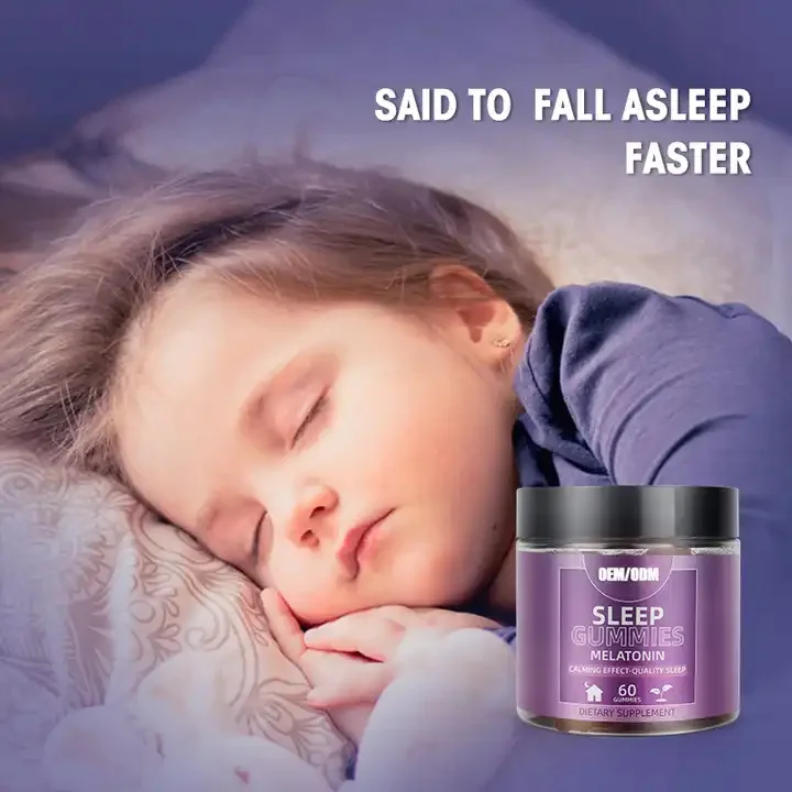 Biocaro Organic Melatonin Sleep Deep 5 HTP Vitamins Gummies Supplements