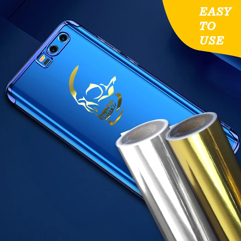 Qingyi Metallic Gold Color Self Adhesive PEt Cutting Self-Adhesive Sign Sticker Paper Oracal 651 Vinil Film Craft Vinyl Roll