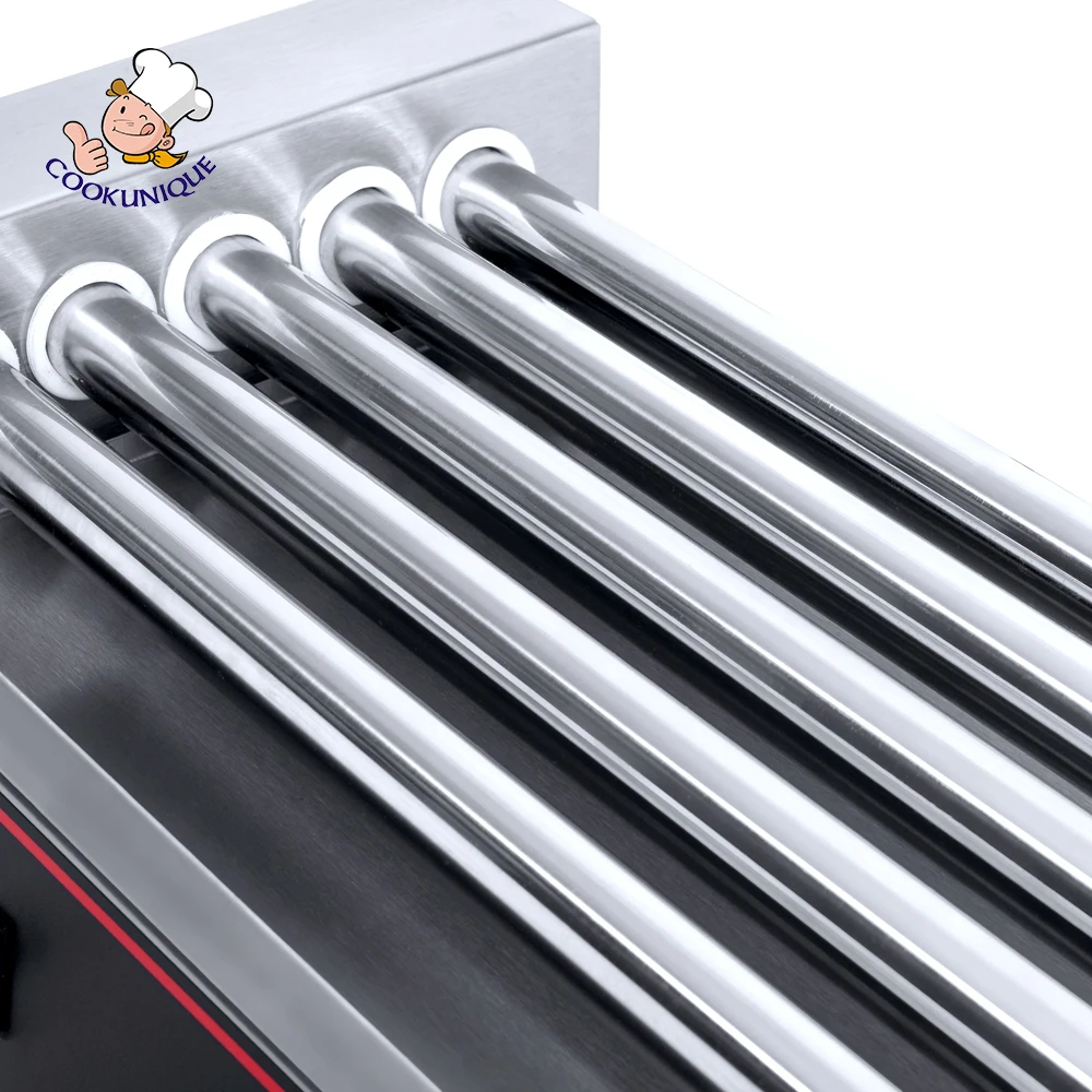 CE Approved Commercial Electric Hot Dog Grill 5-Roller Hot Dog Machine
