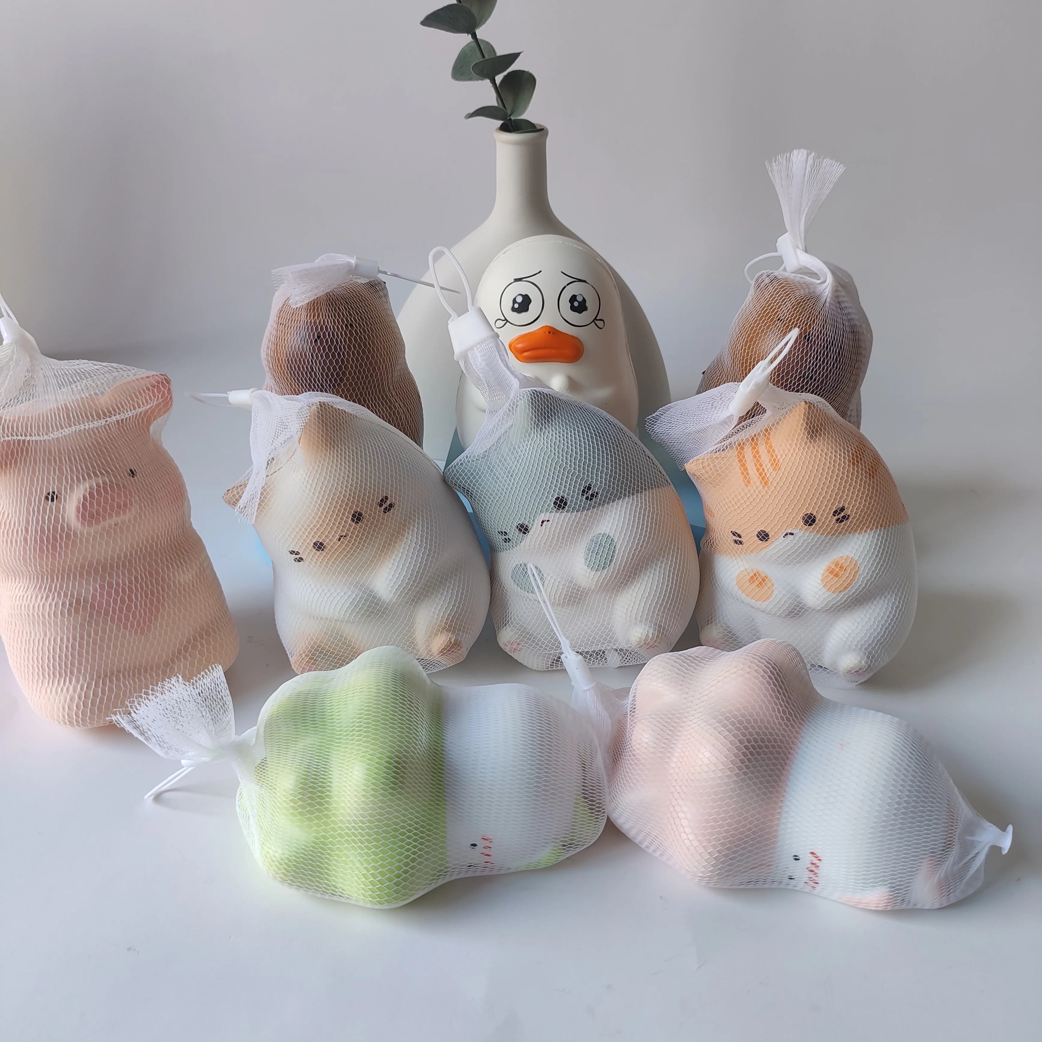 2024 Wholesale large slow rebound simulated animal cabbage fidget decompression squeeze decompression toy