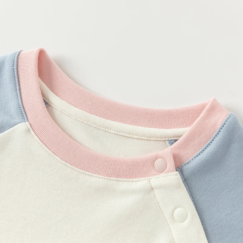 DB3241843 DAVE&BELLA Children Girls Fashion T-shirt 2024 Autumn New Baby Girls Cute Sweet Pure Cotton Long Sleeve T-shirt