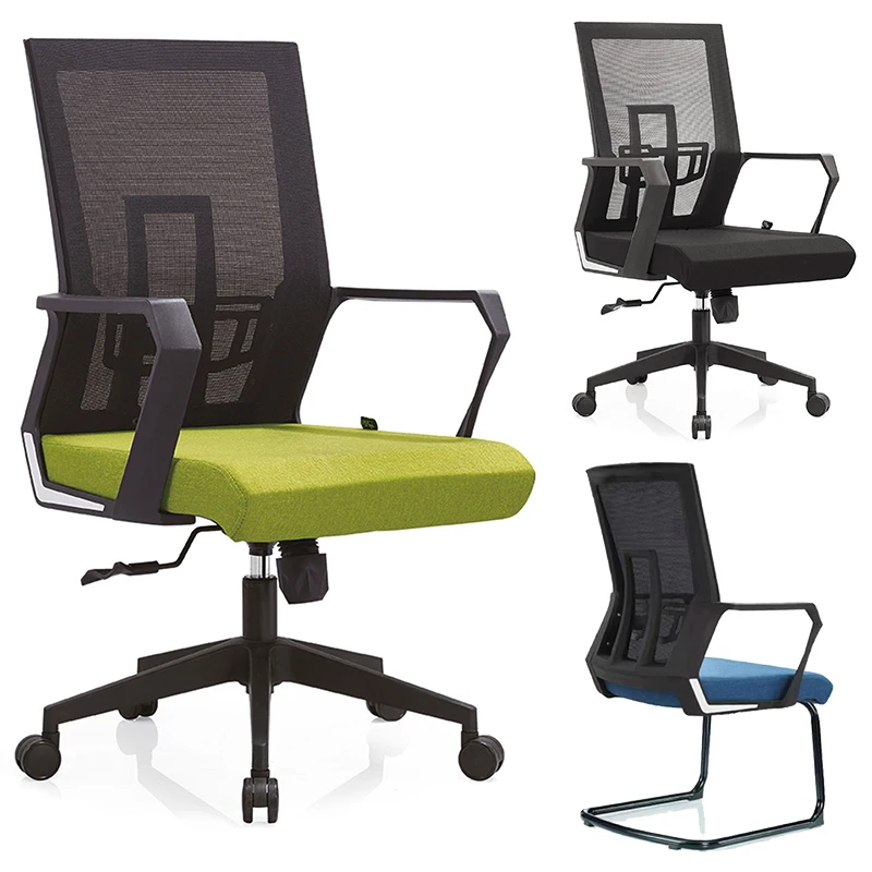 Comfortable Cheap Swivel Home Visitor Modern Mesh Office Chair Furniture Wheels Wholesale Waiting for Sale on Computer