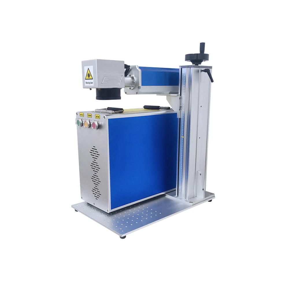 30w raycus laser marking machine engrave  bracelet with rotary laser machine