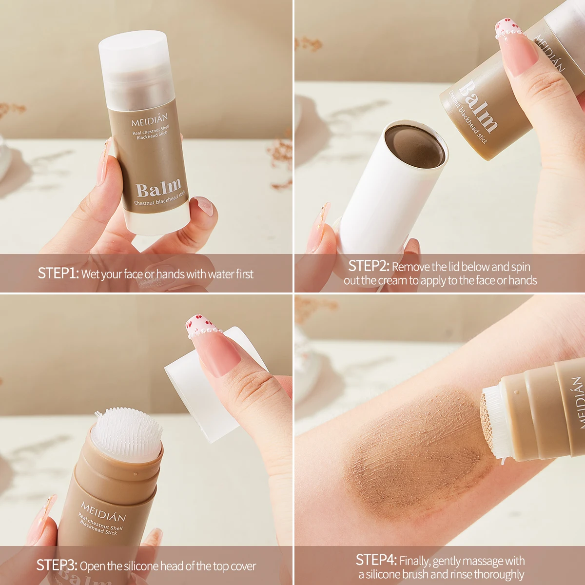 Wholesale OEM Deep Cleanse Face Beauty Mask Blackhead Cleaning Stick Mud Nose Facial for Women Skin Care Products