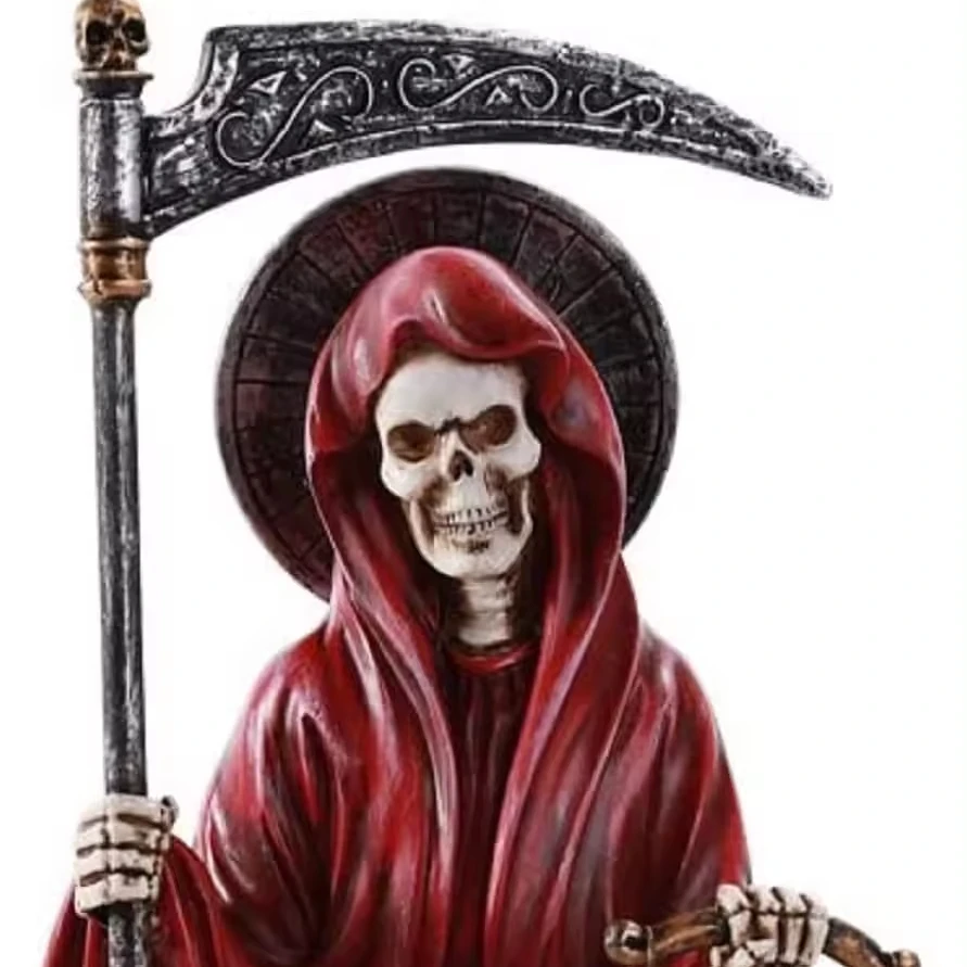 10-дюймовая Смола Santa Muerte стоящая религиозная статуя любовь страстные отношения