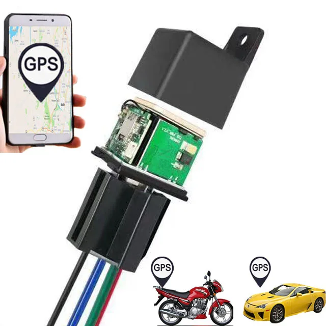 Factory 2G GSM fuel power oil cut off wired micro tracking device vehicle car gps tracker relay tracker