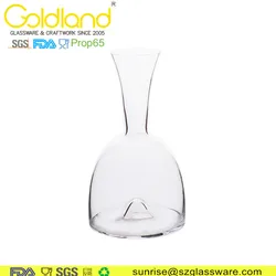 lead-free Crystal Glass wine carafe handmade teardrop bottom wine decanter