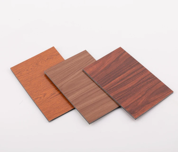 4mm fireproof ACP wooden aluminum plastic composite panel