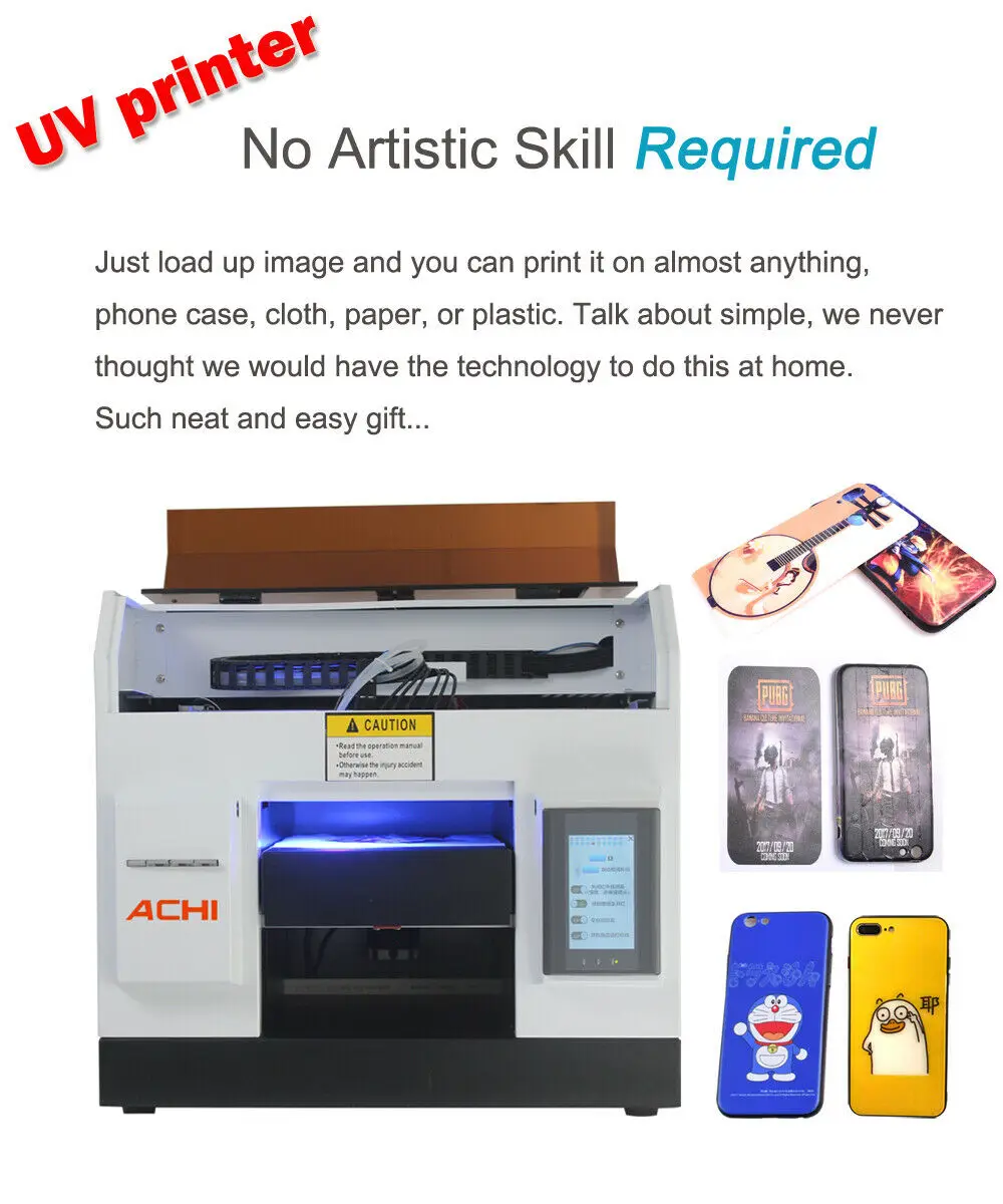 1440Dpi Desktop Uv Printer With Cmyk White Colors