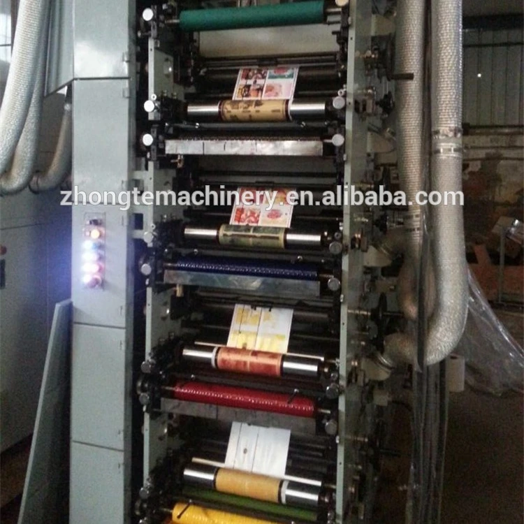 RY-320 multi colors UV dryer flexo printing label machine