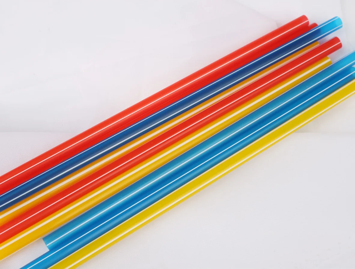 Amazon Hot Sale High Quality Multi Colored PP Plastic Drinking Straw Free Sample OEM