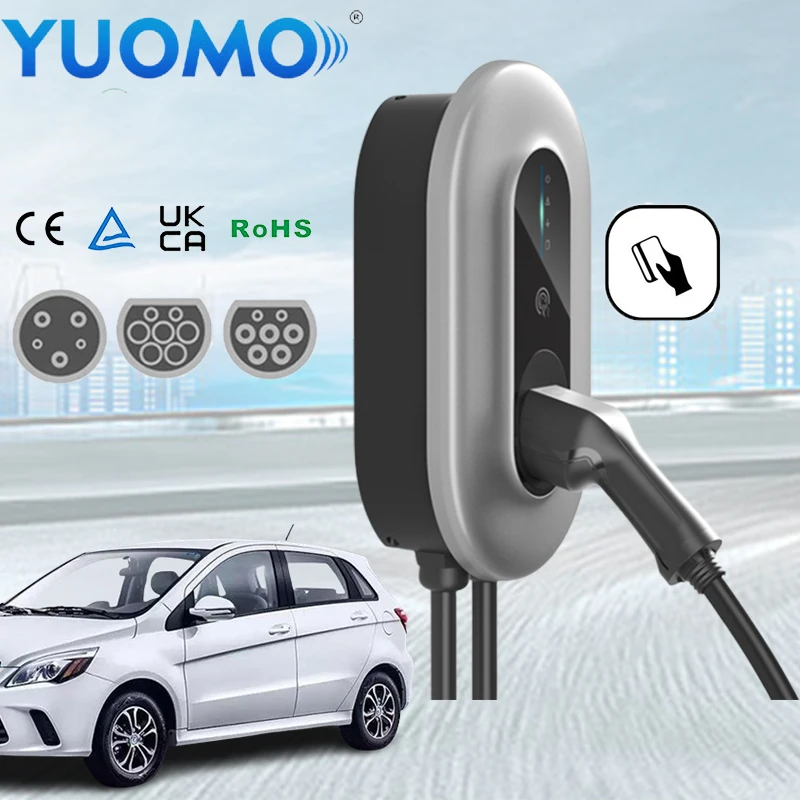 Настенное зарядное устройство постоянного тока типа 2 Ev 7 кВт 22 портативная зарядная станция 32 А тип AC домашняя быстрая электрическая Зарядка для автомобиля