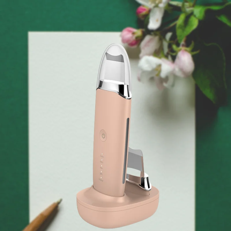 Rechargeable Home Use ultrasound skin scrubber skin dead clean beauty device