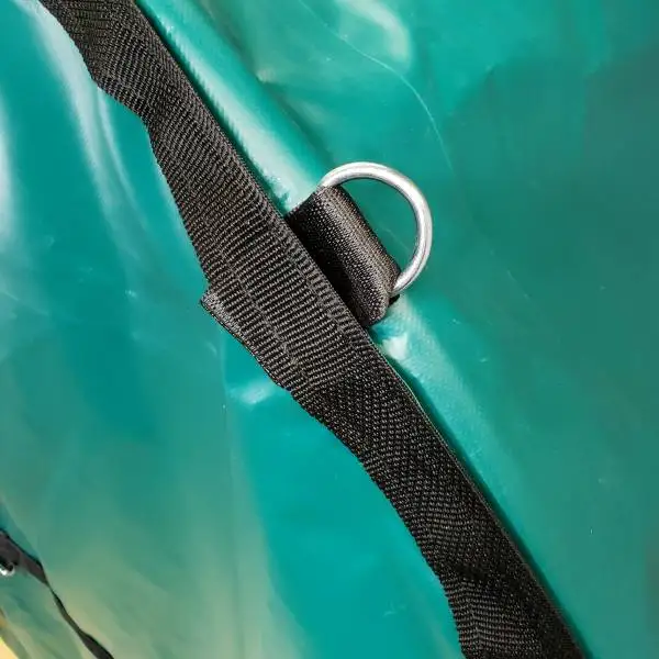 YJ Brand 18OZ Black Vinyl Coil Cover Rolled Steel Aluminum Coils Coil Bag Flatbed Truck Trailer Trap Tarpaulin