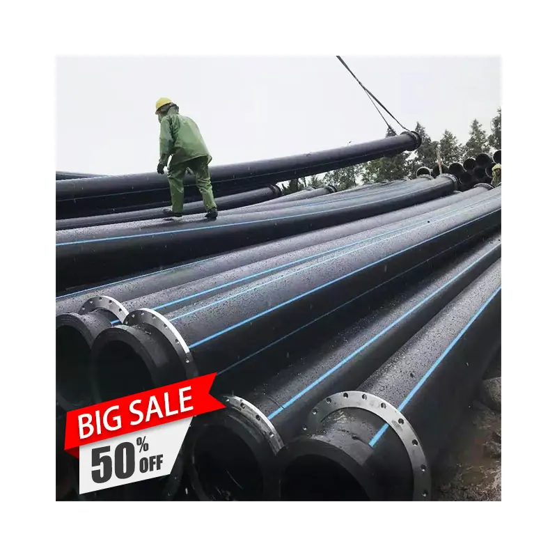 high wear resistant HDPE floating water mud sand dredging pipe mine suction pipe sewerage drainage for river dredge project
