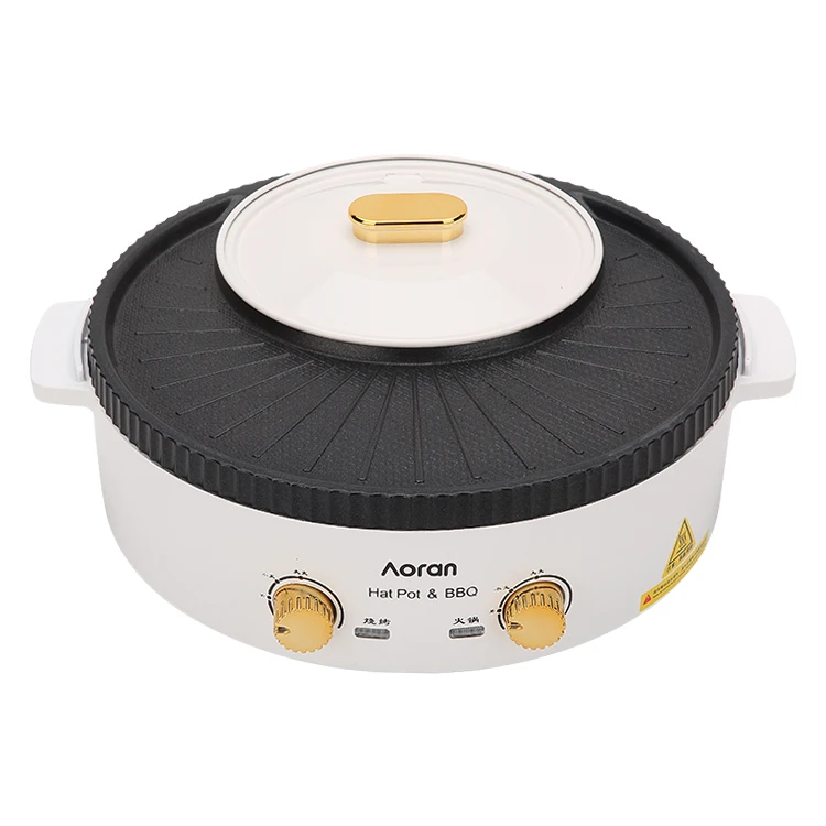 
Multifunctional Cookware Electric Cooker Frying Pan Electric Grill Indoor Hot Pot 