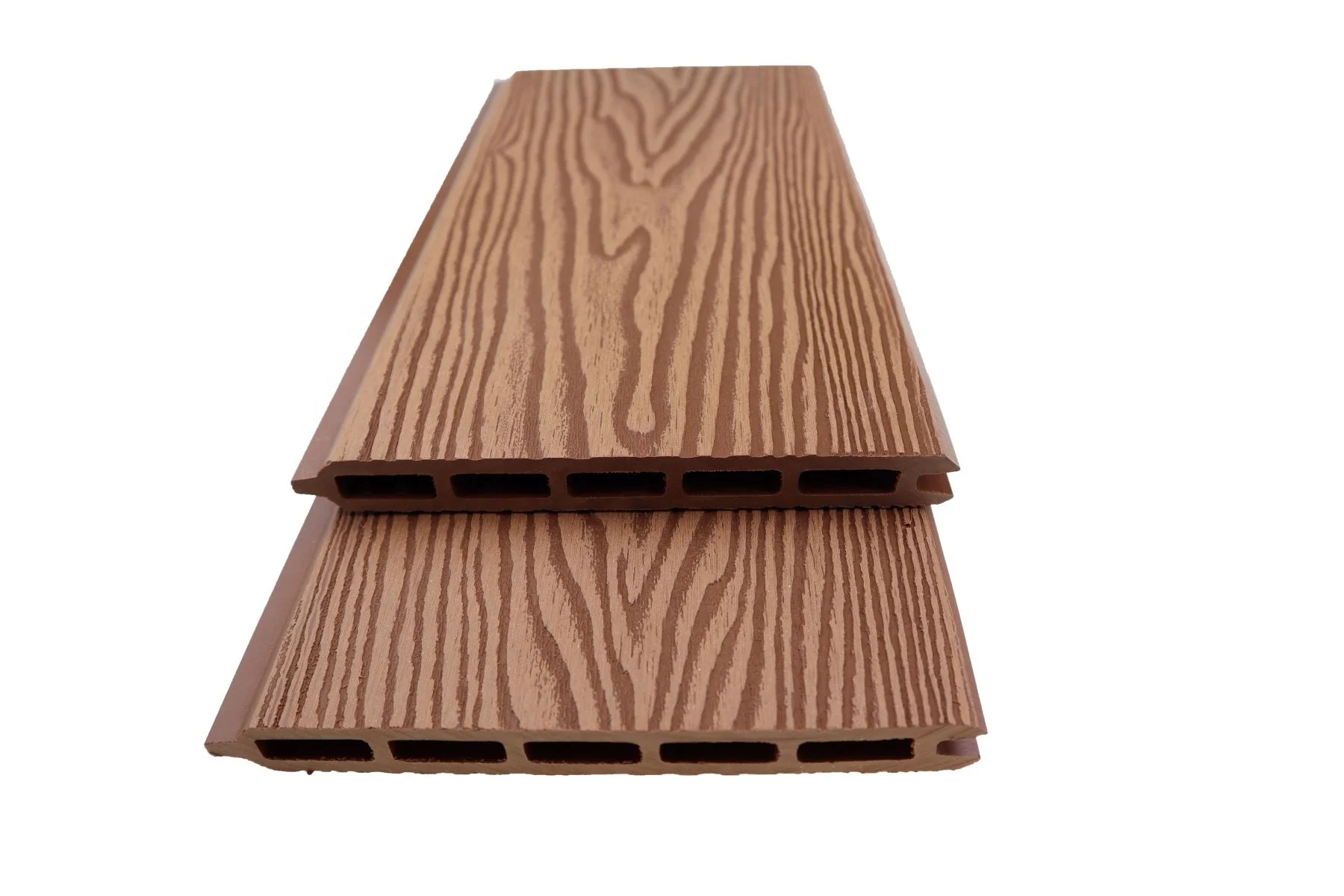 High Quality 3D Embossed WPC Fencing Outdoor Courtyard Garden Privacy Wood Plastic Composite Fence