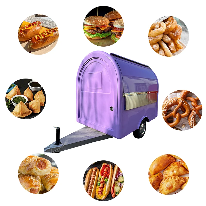 New design mobile food cart/food trailer/hotdog&cupcake vending truck