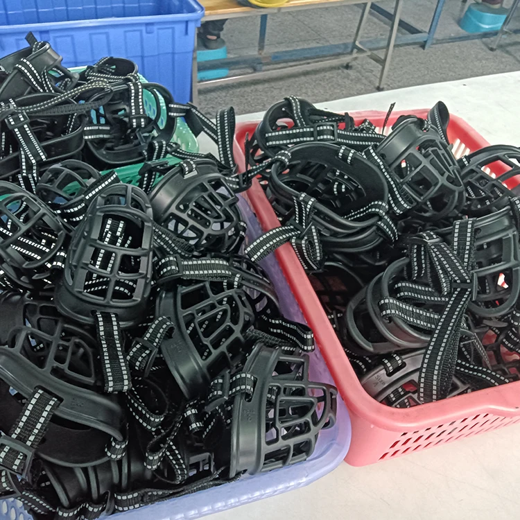 Buckle manufacturer eco-friendly material big dog mouth mask anti-biting barking secure mesh breathable pets dog muzzle