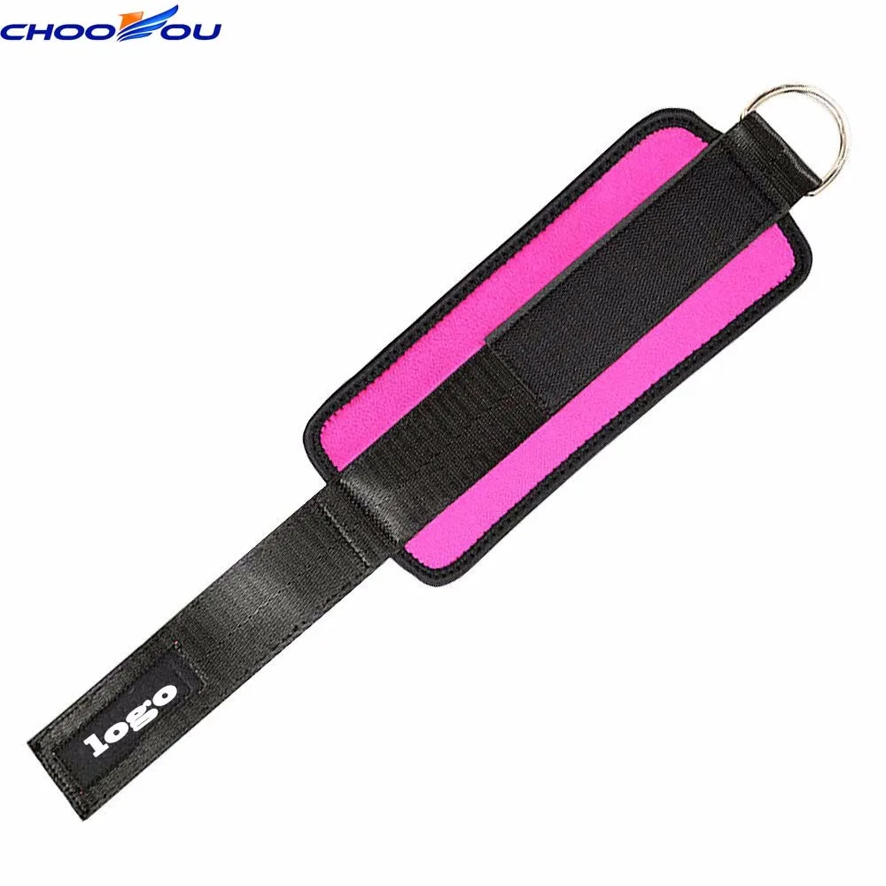 Регулируемые ремни на лодыжку для фитнеса с логотипом под заказ для тренажерного зала