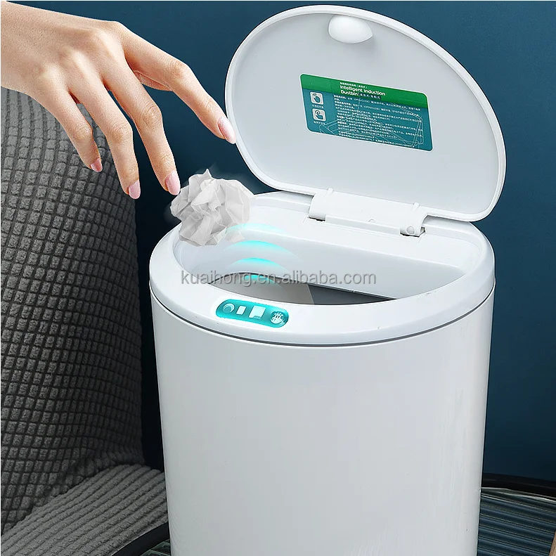 Wholesale Creative 3L Sensor Dustbin Automatic Plastic Smart Trash Bin Small Waste Bins For Kitchen Bedroom Bathroom