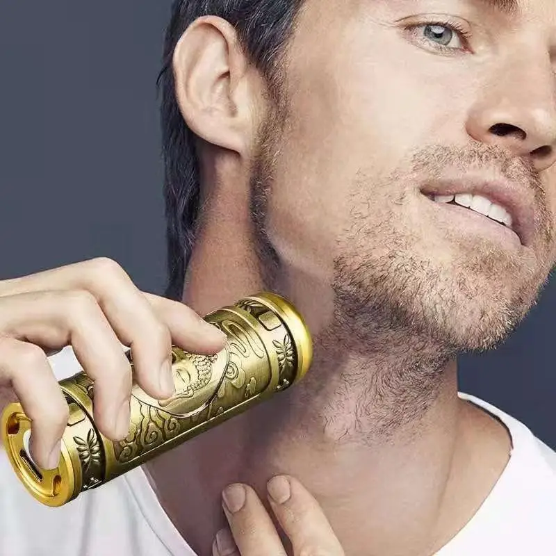 2023 mini hair shaver electric for men portable profesional best facial  rechargeable rotary removal razor shaver