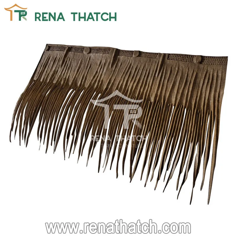 Synthetic palapa palm thatch roof artificial synthetic tiki thatch beach umbrella thatch techo de paja sintetica