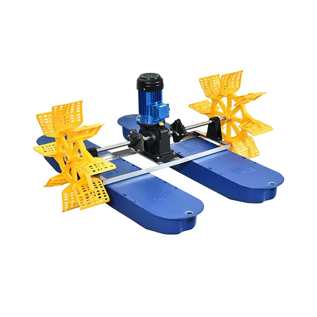 0.75Kw 2 Impeller Paddlewheel Aerator Aquaculture Machine Aerators