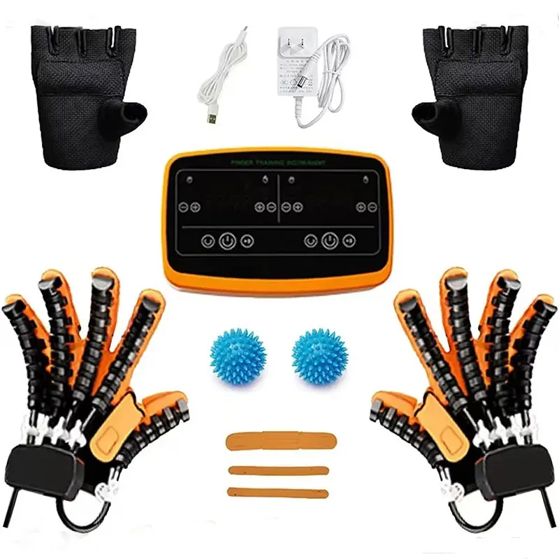 Rehabilitation Therapy Hemiplegia Arthritis and Stroke Hand Function Recovery Trainer Double Hand Rehabilitation Robot Gloves