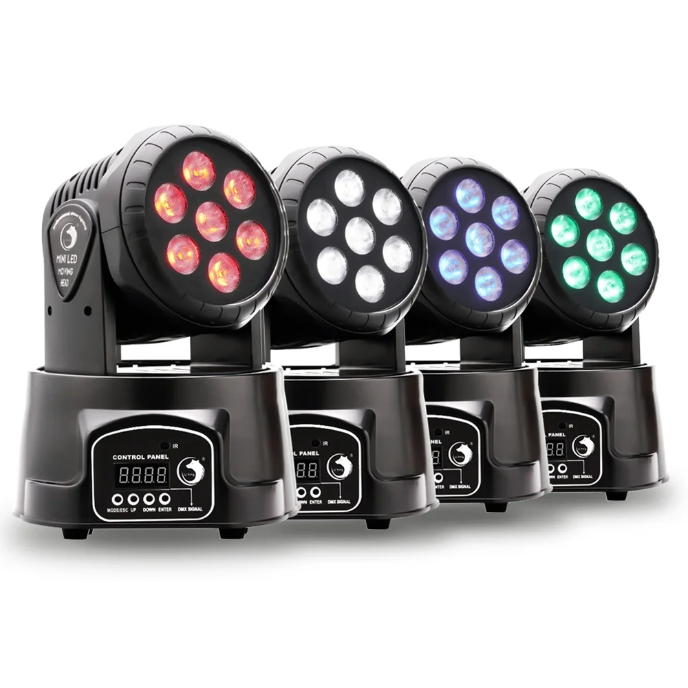 RGBW DJ Disco светодиодное встряхивание головы сценическое освещение IP65 ПВХ тело движущиеся головные огни для KTV 15 Вт универсальный магазин диско-освещение эффект