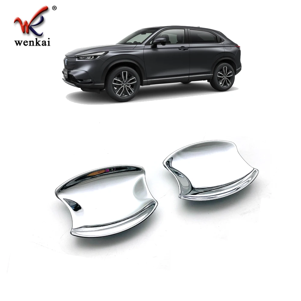 Хром ABS автомобилей дверные ручки чаши Крышка защитные наклейки для Honda Vezel hr-v RV 2021 2022 автомобиля внешние аксессуары украшения