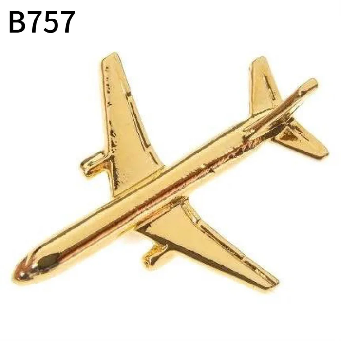 3D Gold Silver Airplane Malta Country Hard Enamel Metal Lapel Pins for Men