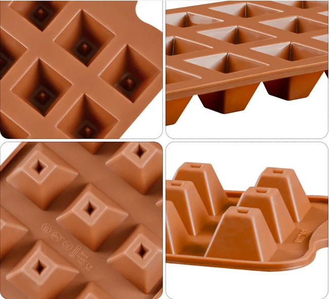 15 cave pyramid silicone cake mold handmade silicone soap mold Reusable Silicone Chocolate Mold