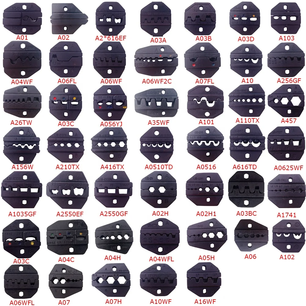 9' replaceable crimping dies can be use for LY AN AP LS S B series crimping tools light crimping jaws alternative crimping die