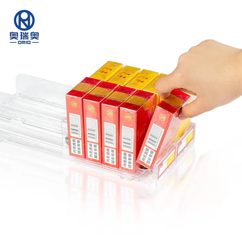 Storage Rack Acrylic Pusher System Adjustable Spring Loaded Shelf Pusher for Cigarette