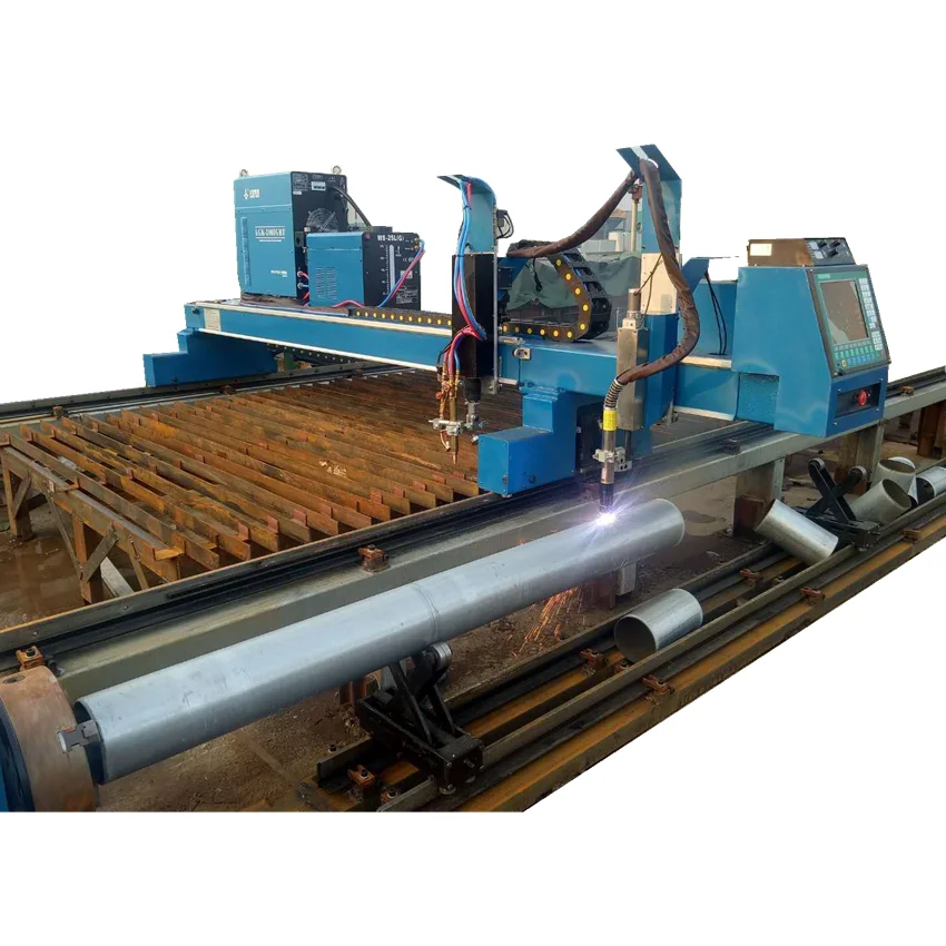 
Multi-function Gantry CNC Steel Pipe or Steel Plate Plasma Cutting Machine 