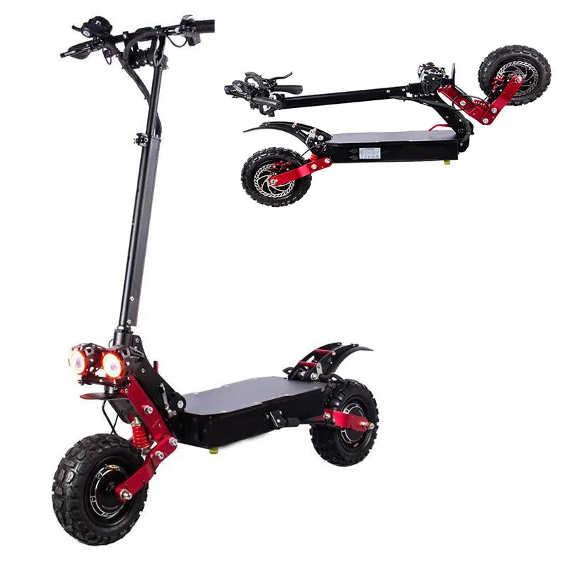 new  50mph 80km/h e-scooter 11 inch big wheel 60v fast off road dual motor 5600w e escooter adult electric scooter with seat