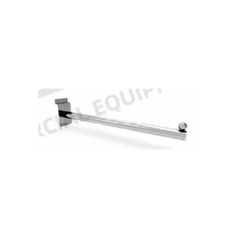 H-19 Cheap Price Metal Single Slatwall Chrome Hanging Display Stands Shelf Hook