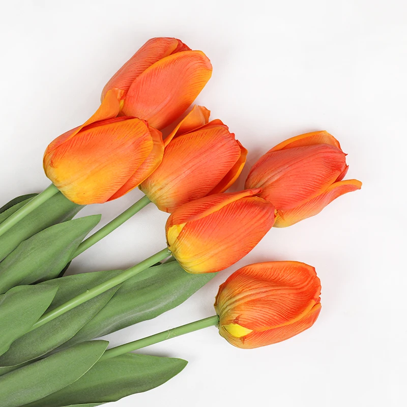 2022 silk mini tulip bushes big tulip artificial tulips from silicone wedding flower