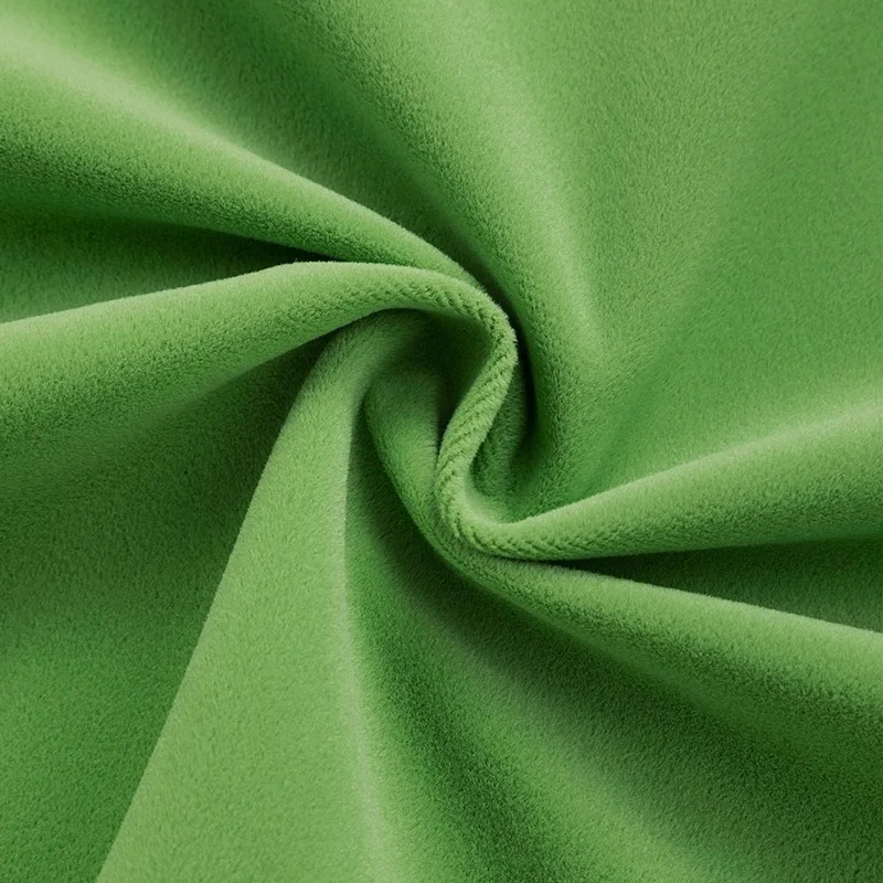 Sample Available Upholstery Fabric Supersoft Plain Mosha Velvet Polyester Knit Toy Fabric