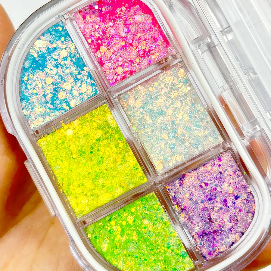 Beauty factory wholesale glitter high pigment powder customized private label glitter vegan  high quality eyeshadow palette