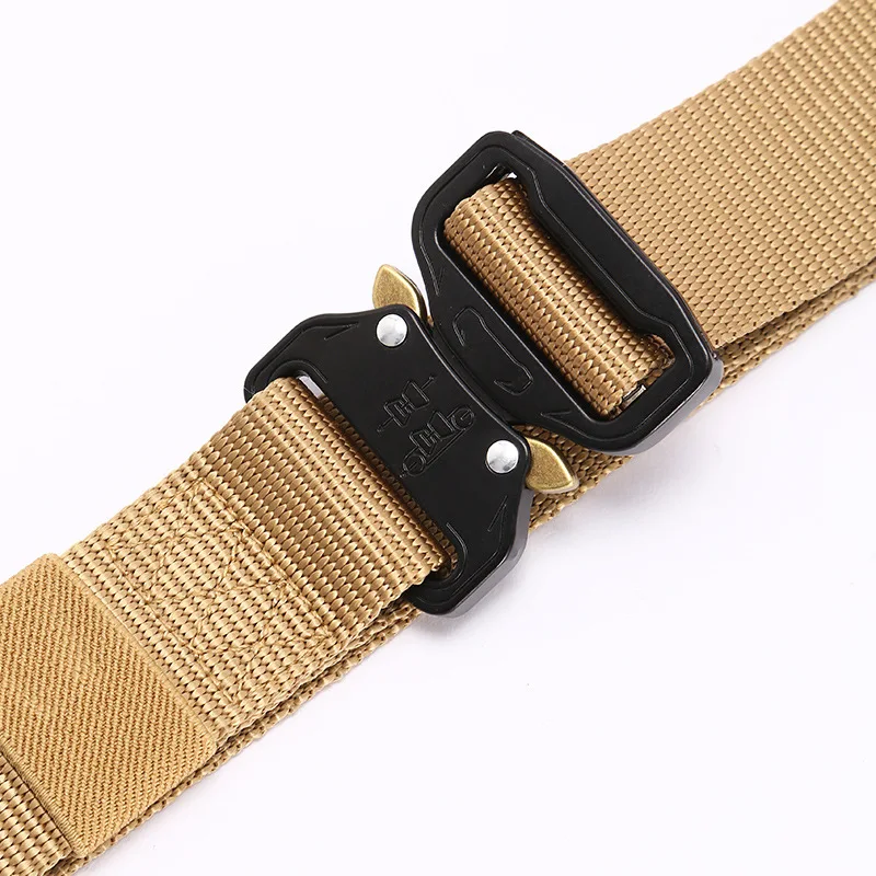 Multicolor Camouflage Tactical Outdoor Activities Sports Weaving Snake Buckle Belt For Men