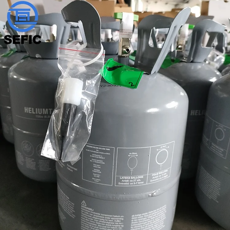 15lb 30lb 50lb With 99.99% Pure Helium Gas Disposable Helium Balloon Tank For Valentines Festival Party