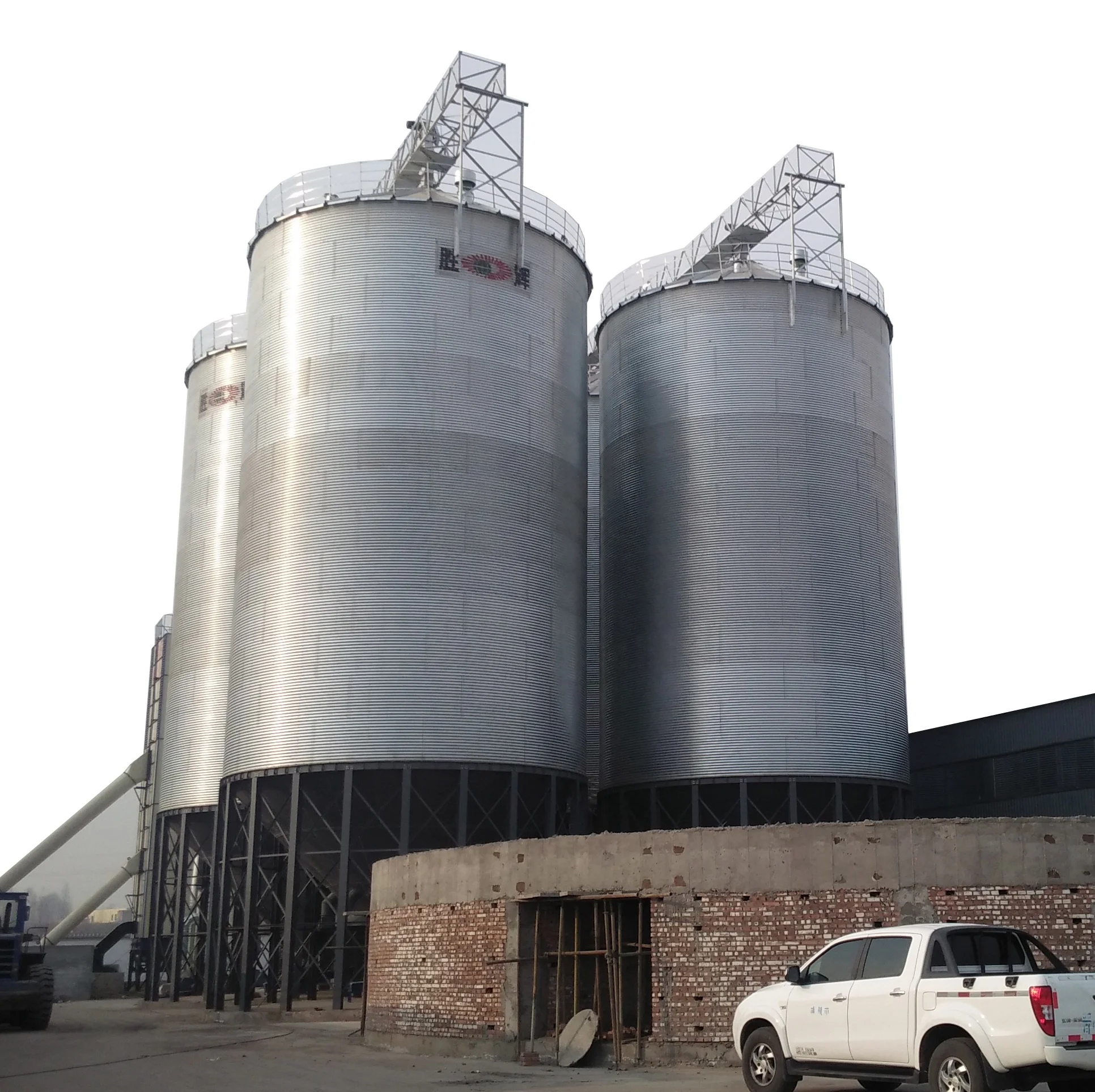 1000T china  grain of silos   hopper bottom bins used  small farm sukup silo with accessories  portable grain storage silo