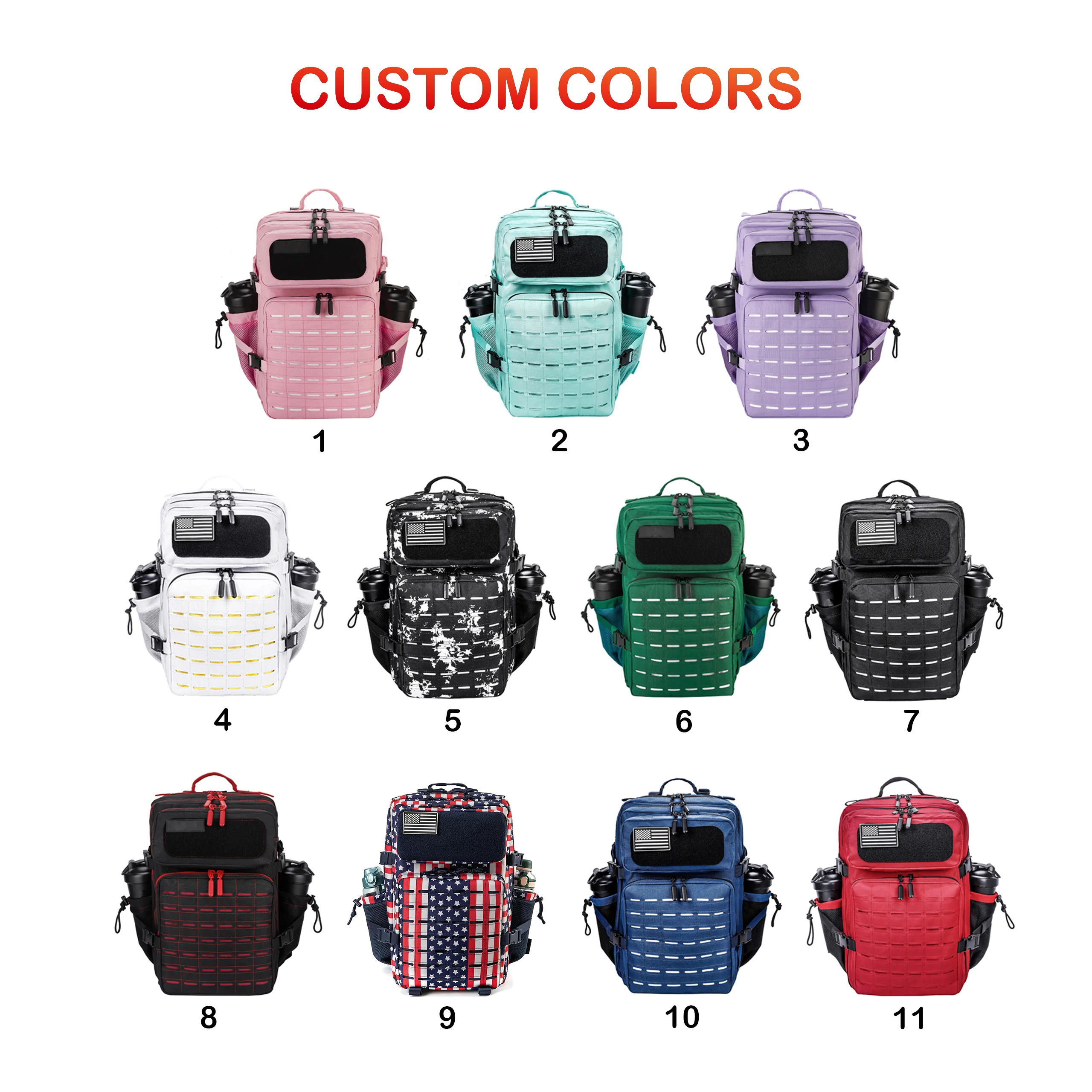 Tactical Molle Laser-Cut Backpack Outdoor Travel Camping Adventure Mochila Tactico 3 Day Assault Backpack